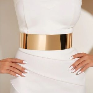 Gold Metal Decor Accent Belt